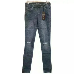 Women's Alloy Apparel Maxwell High Waist Skinny Tall Five Pocket Blue Jeans